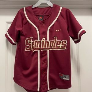 Youth size small FSU Baseball Jersey